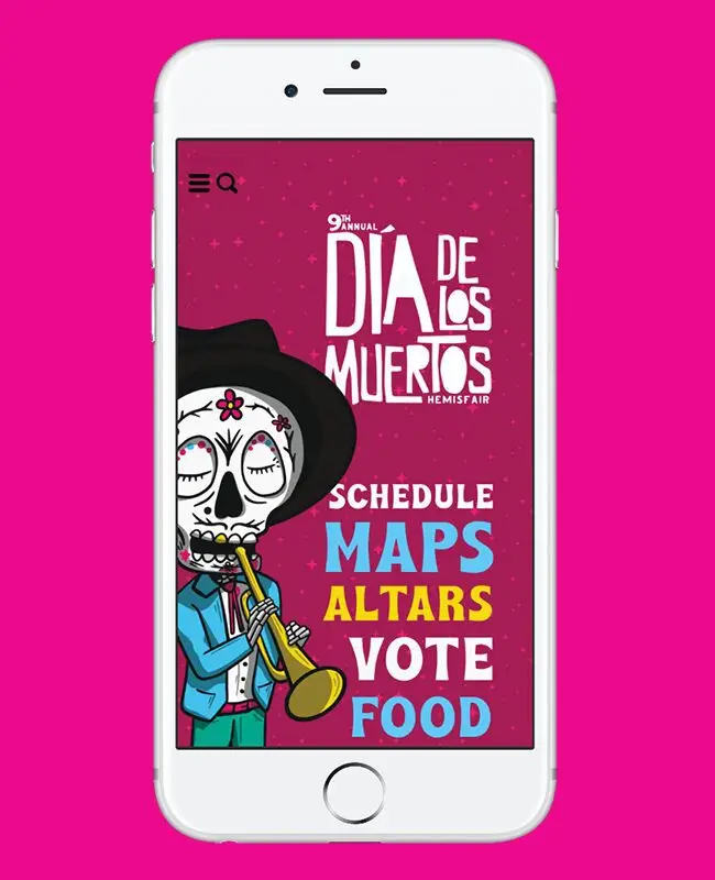 Get the Muertos Fest mobile app for festival schedules, maps, and event information