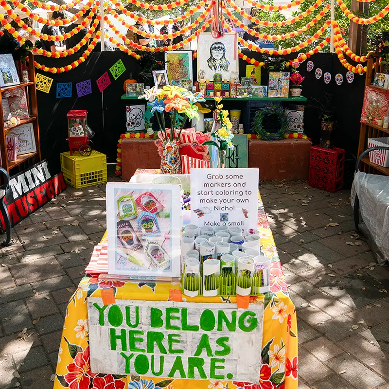 Día de los Muertos ofrenda honoring San Antonio artist Mary Elizabeth Cantu and her contributions to the local arts community