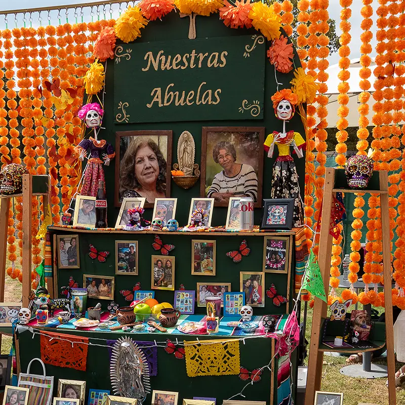 Nuestras Abuelas altar honoring grandmothers at Muertos Fest in San Antonio